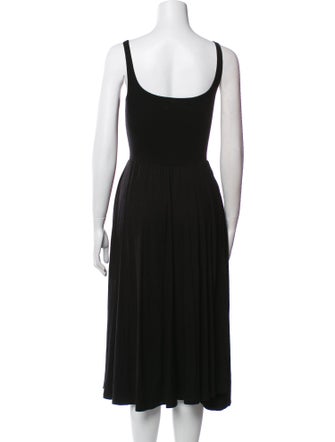 Reformation Scoop Neck Midi Length Dress