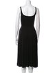 Reformation Scoop Neck Midi Length Dress