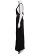 Reformation V-Neck Long Dress