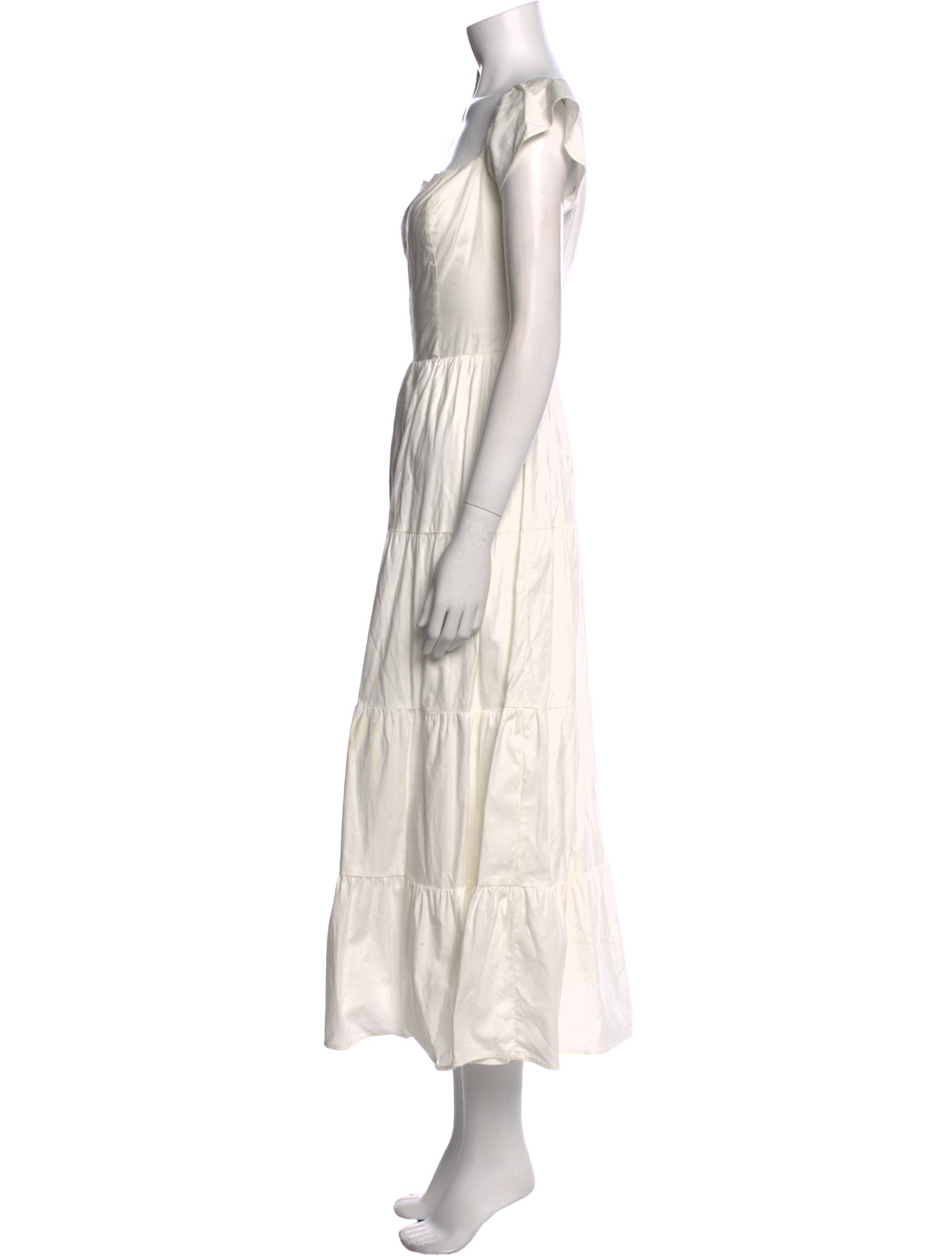 Reformation Square Neckline Long Dress