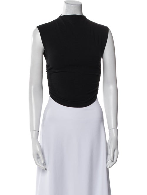 Reformation Mock Neck Sleeveless Crop Top