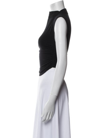 Reformation Mock Neck Sleeveless Crop Top