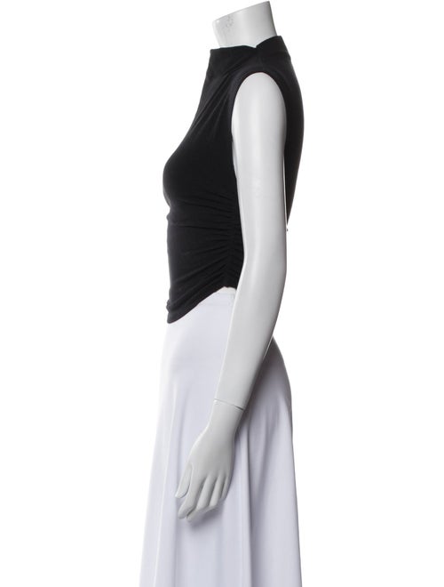 Reformation Mock Neck Sleeveless Crop Top