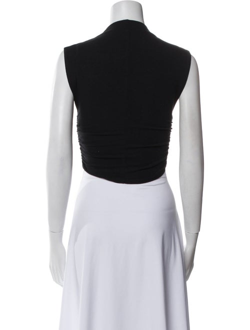 Reformation Mock Neck Sleeveless Crop Top