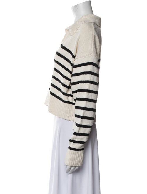 Reformation Striped V-Neck Crop Top