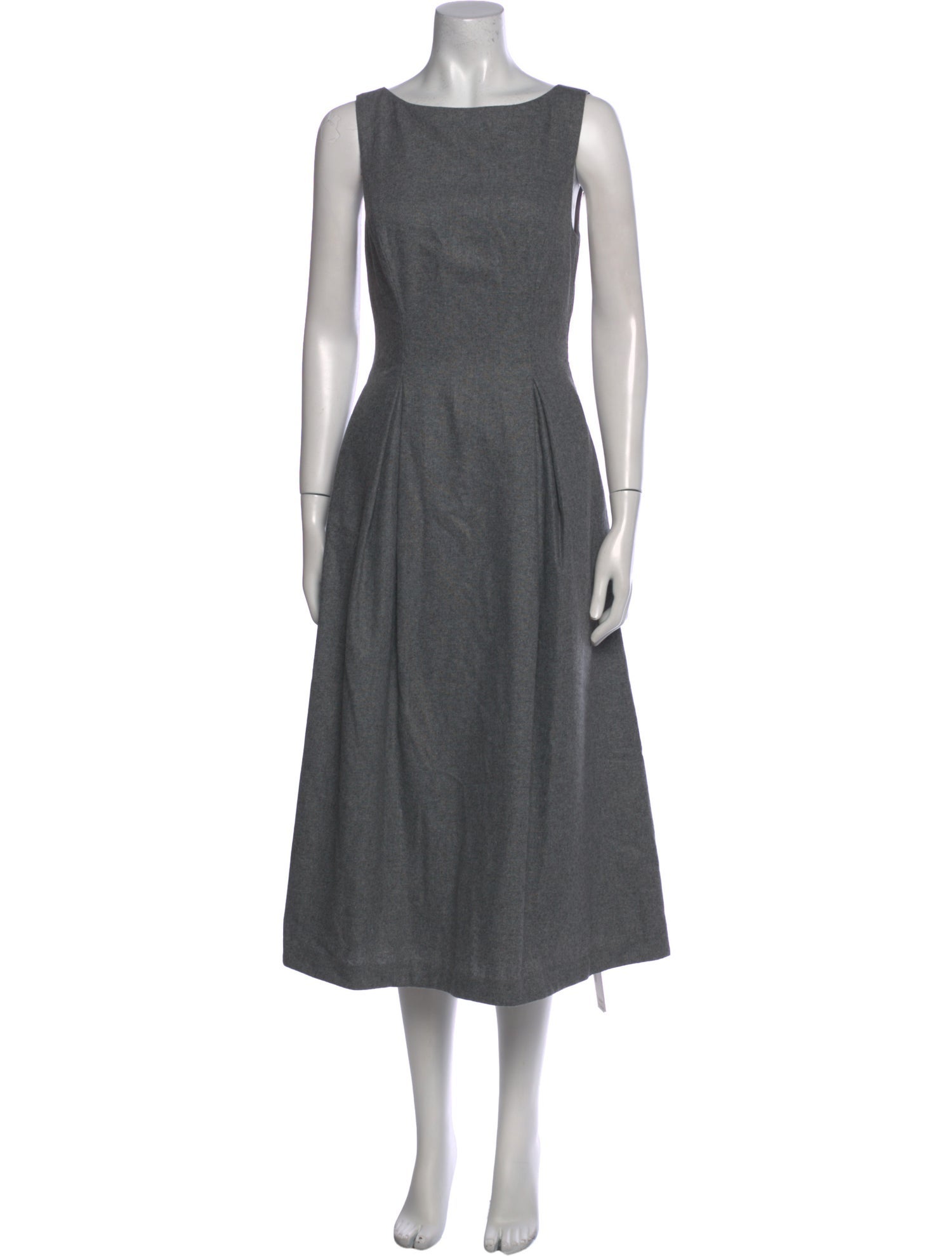 Reformation Bateau Neckline Midi Length Dress