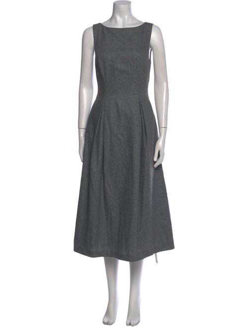 Reformation Bateau Neckline Midi Length Dress