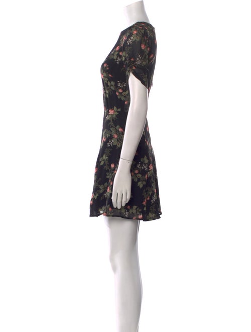 Reformation Floral Print Mini Dress