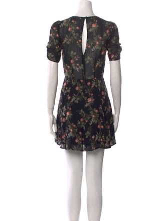 Reformation Floral Print Mini Dress
