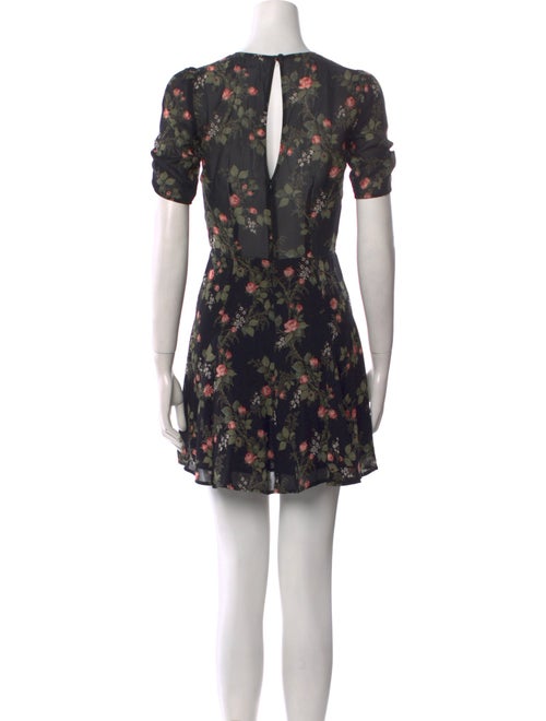 Reformation Floral Print Mini Dress