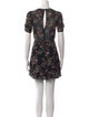 Reformation Floral Print Mini Dress