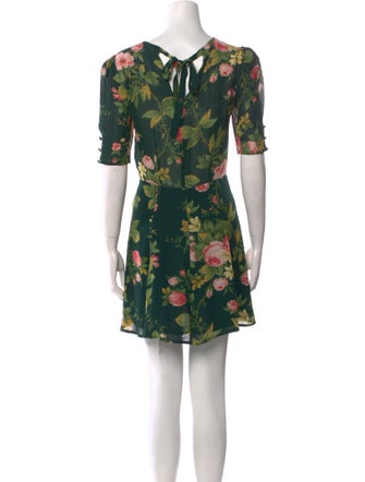 Reformation Floral Print Mini Dress