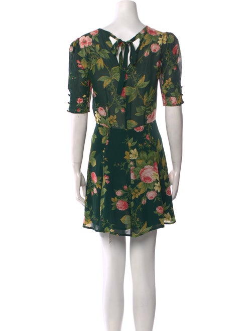 Reformation Floral Print Mini Dress