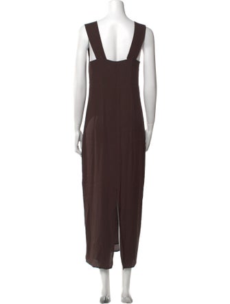 Reformation Square Neckline Midi Length Dress