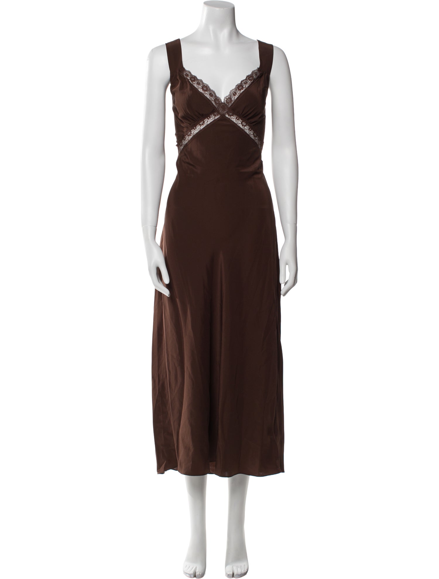 Reformation Silk Cutout Accent Nightgown w/ Tags