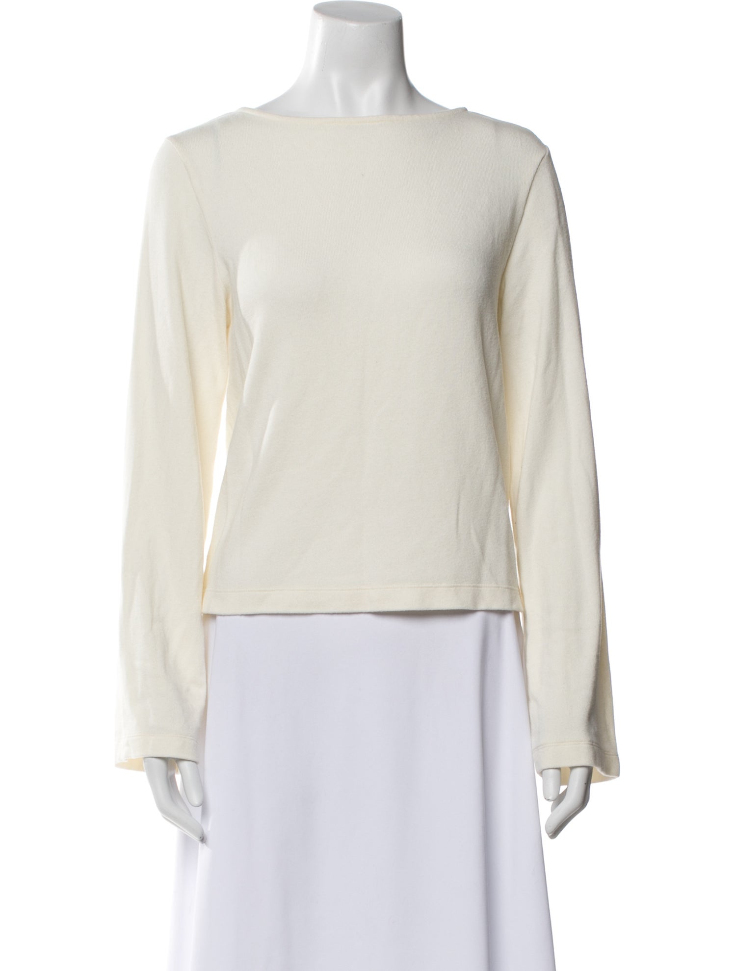 Reformation Bateau Neckline Long Sleeve Top