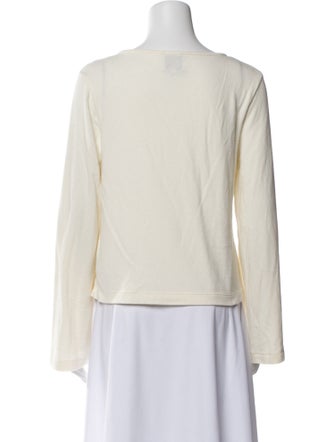 Reformation Bateau Neckline Long Sleeve Top