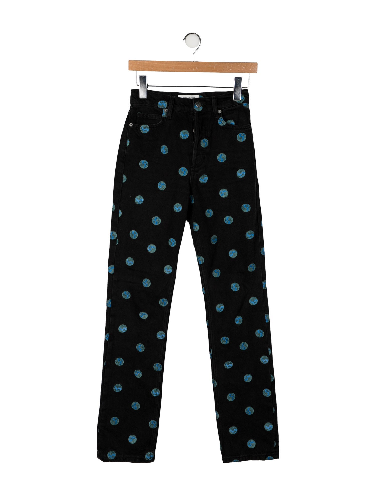 Reformation Mid-Rise Straight Leg Jeans