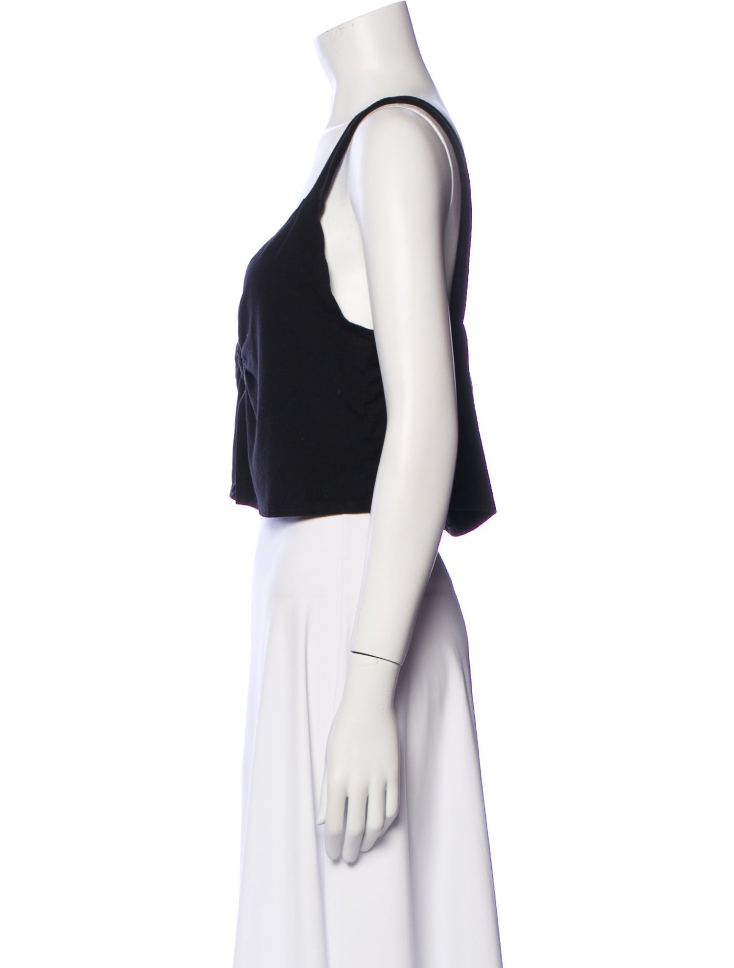 Reformation V-Neck Sleeveless Crop Top