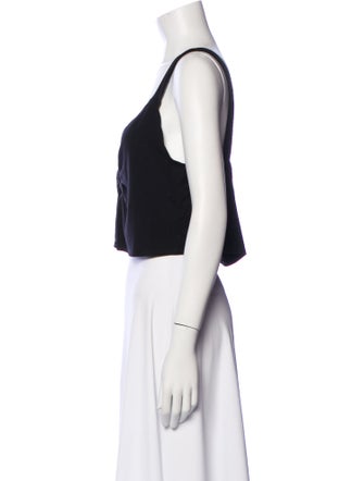 Reformation V-Neck Sleeveless Crop Top
