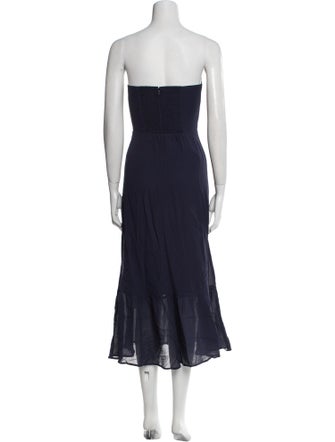 Reformation Strapless Midi Length Dress