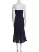 Reformation Strapless Midi Length Dress