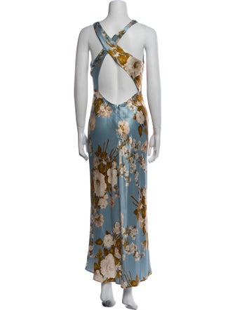 Reformation Silk Long Dress