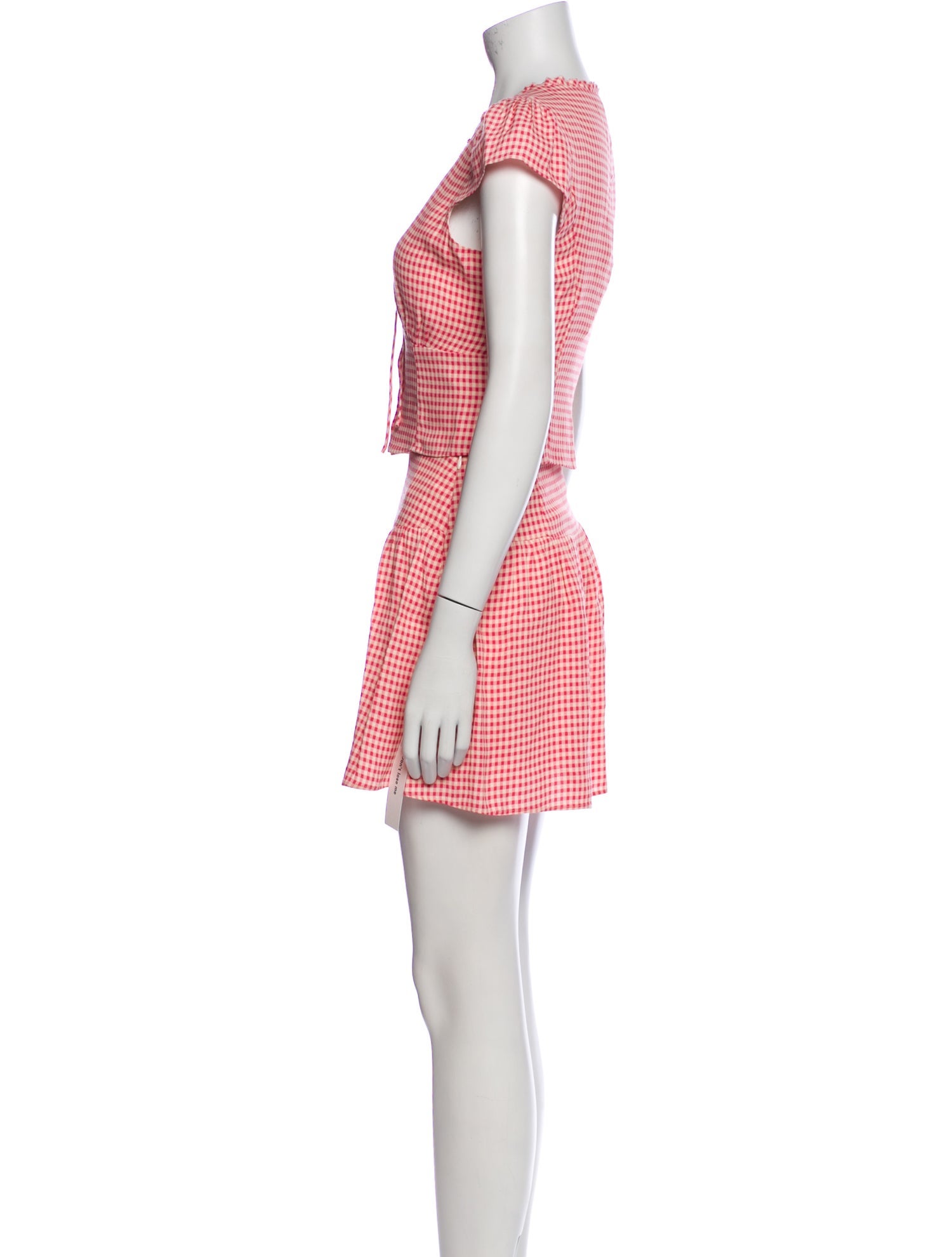 Reformation Plaid Print Skirt Set