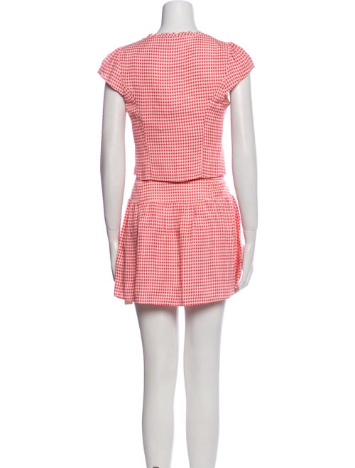 Reformation Plaid Print Skirt Set