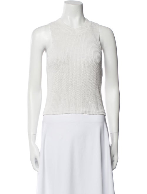 Reformation Crew Neck Sleeveless Crop Top