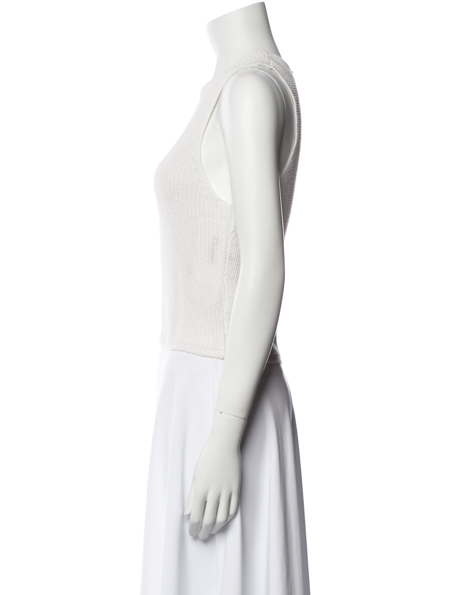 Reformation Crew Neck Sleeveless Crop Top