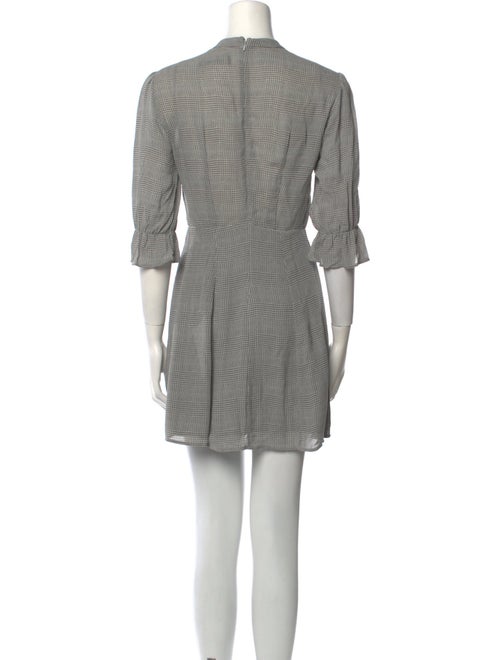 Reformation Plaid Print Mini Dress