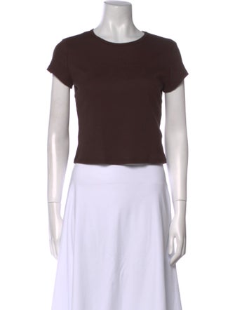 Reformation Crew Neck Short Sleeve Crop Top