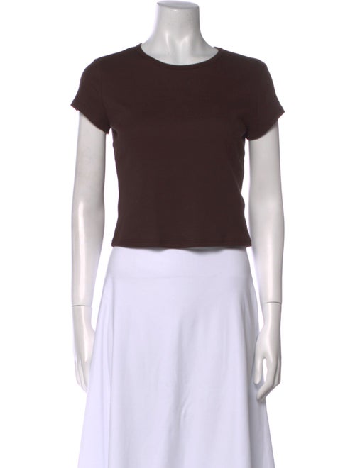 Reformation Crew Neck Short Sleeve Crop Top