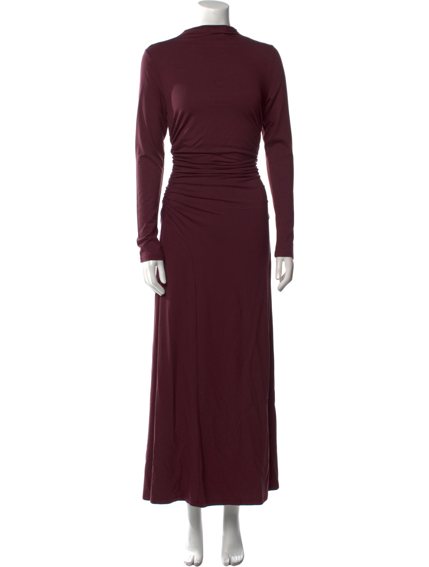 Reformation Mock Neck Long Dress