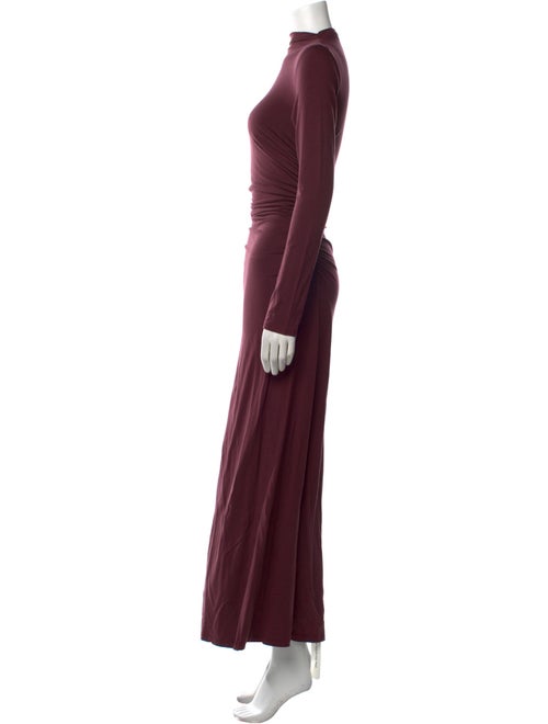 Reformation Mock Neck Long Dress