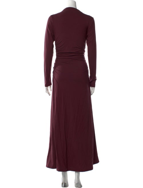 Reformation Mock Neck Long Dress