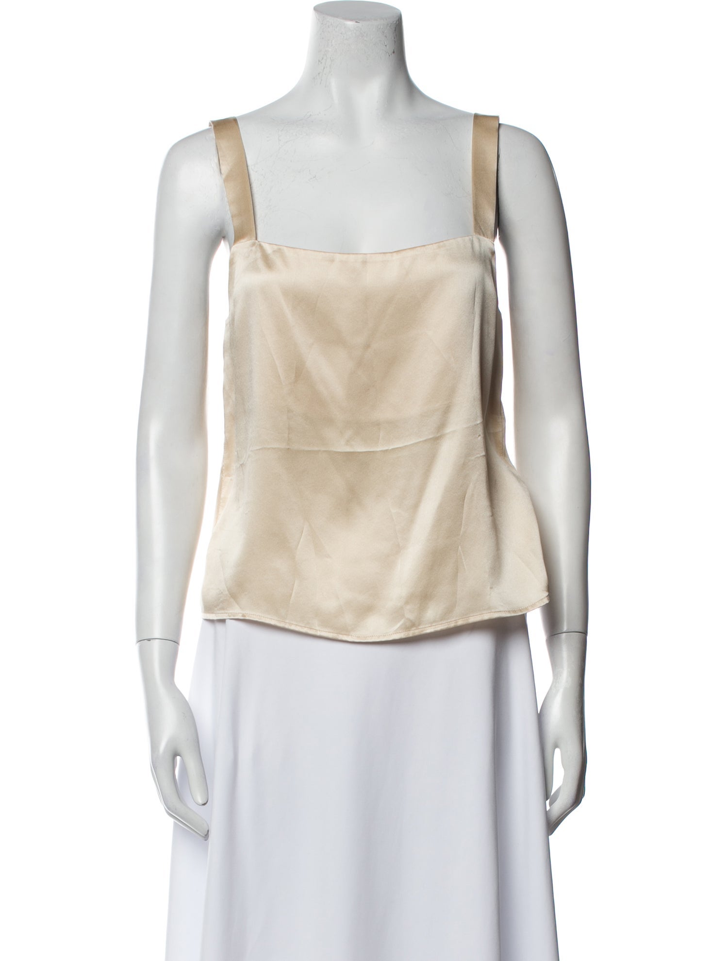 Reformation Silk Square Neckline Top