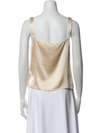 Reformation Silk Square Neckline Top