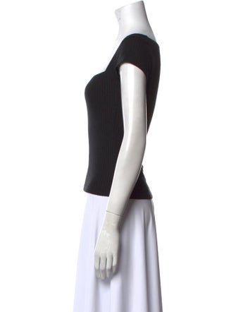 Reformation Square Neckline Short Sleeve Top