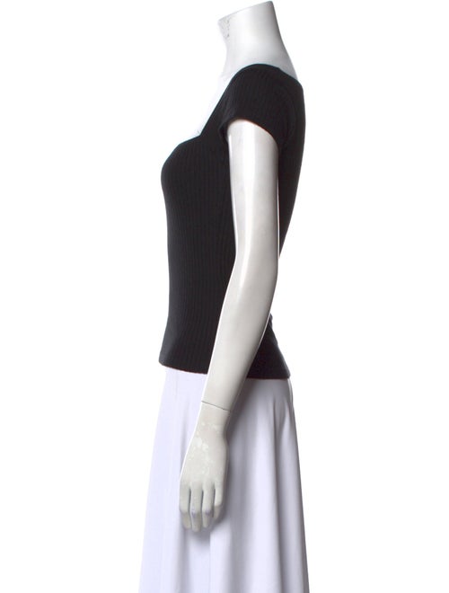 Reformation Square Neckline Short Sleeve Top