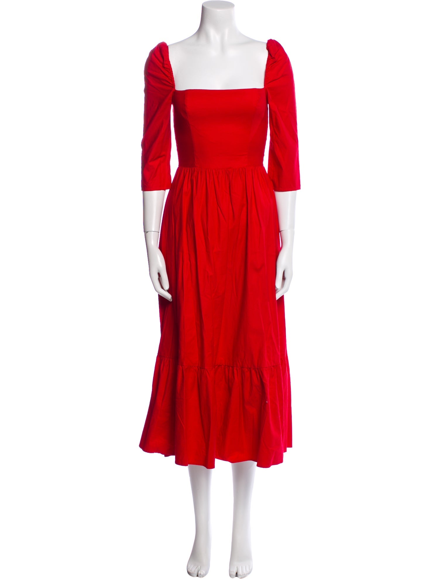 Reformation Square Neckline Midi Length Dress w/ Tags
