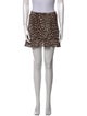 Reformation Animal Print Mini Skirt