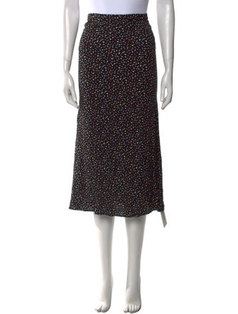 Reformation Polka Dot Print Midi Length Skirt