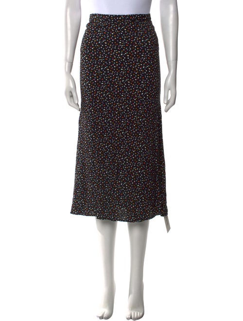 Reformation Polka Dot Print Midi Length Skirt