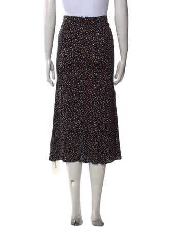 Reformation Polka Dot Print Midi Length Skirt