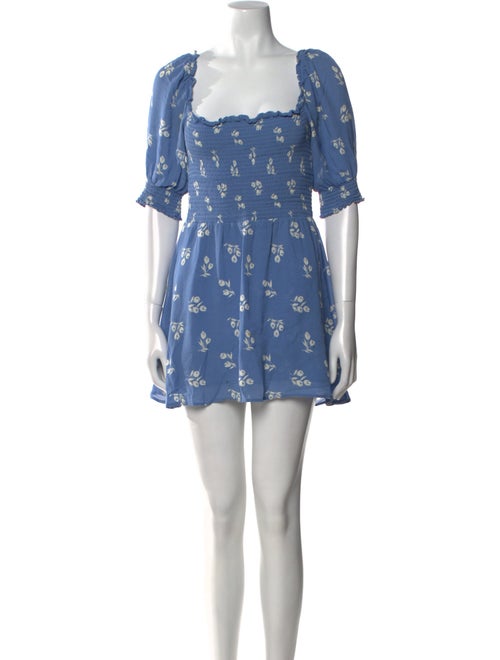 Reformation Floral Print Mini Dress