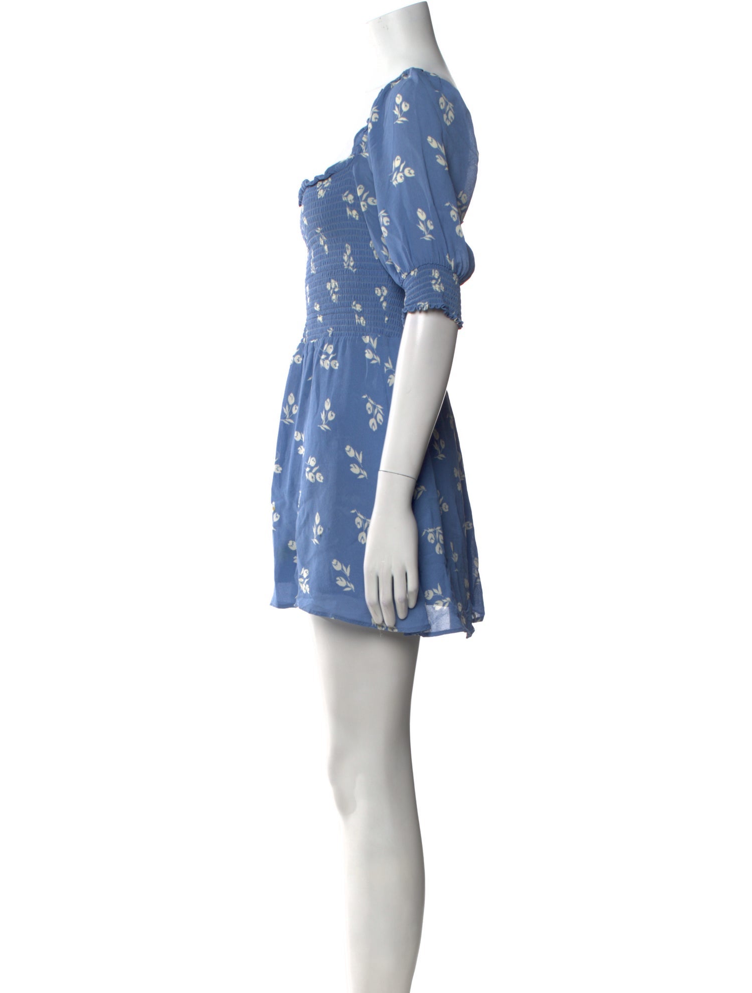 Reformation Floral Print Mini Dress