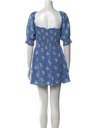 Reformation Floral Print Mini Dress