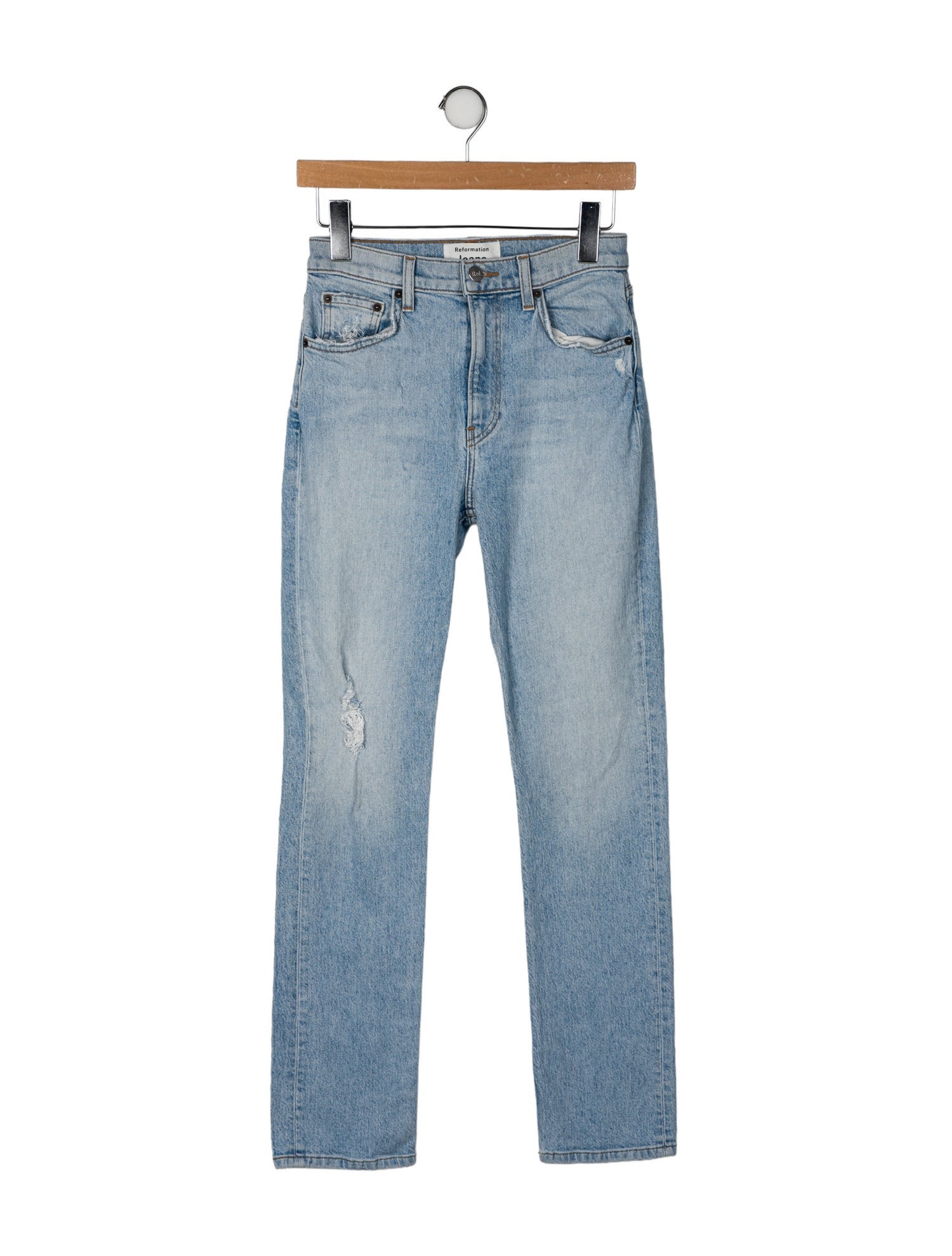 Reformation Mid-Rise Straight Leg Jeans